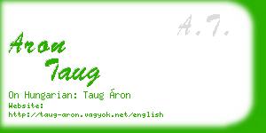 aron taug business card